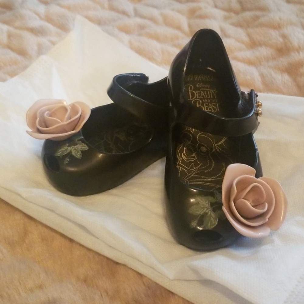 Mini Melissa Beauty and the Beast shoes sz5